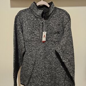 Antigua Men's Gray Zip Up Sweater